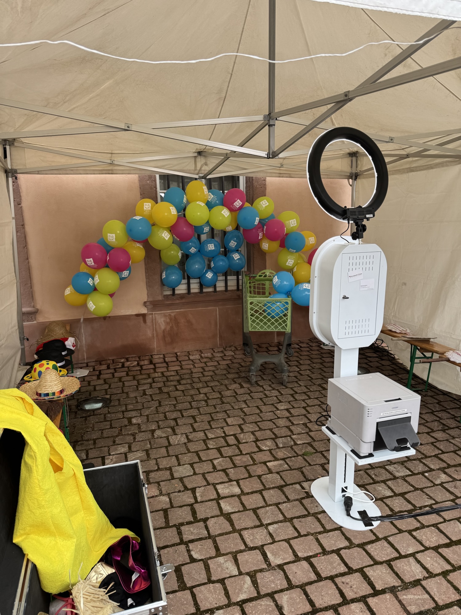Photobooth neuf Brisach stand photo journée des commerces